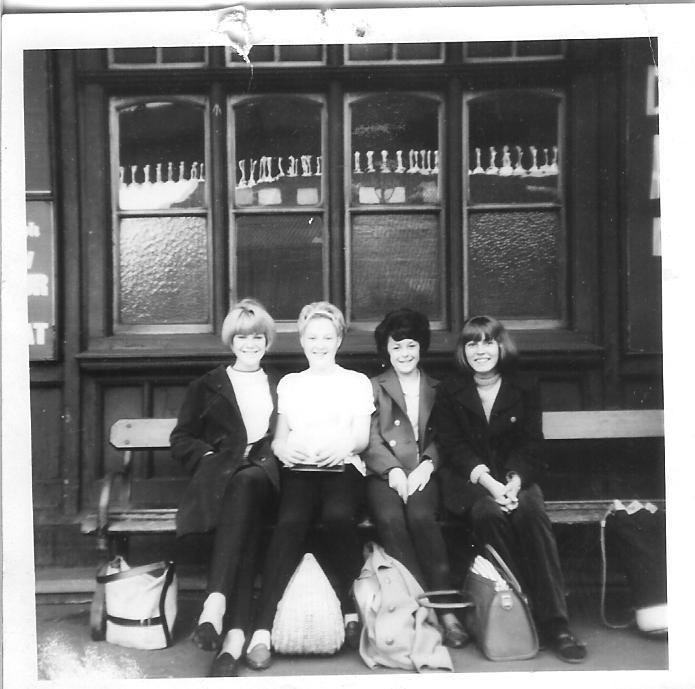 With Wigan friends 1964 at Wigan station waiting for train to Southport...