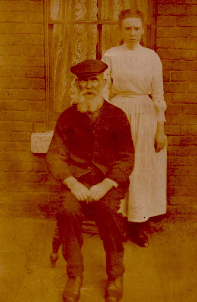 Jacob Clark born 1842 with grandaughter Martha