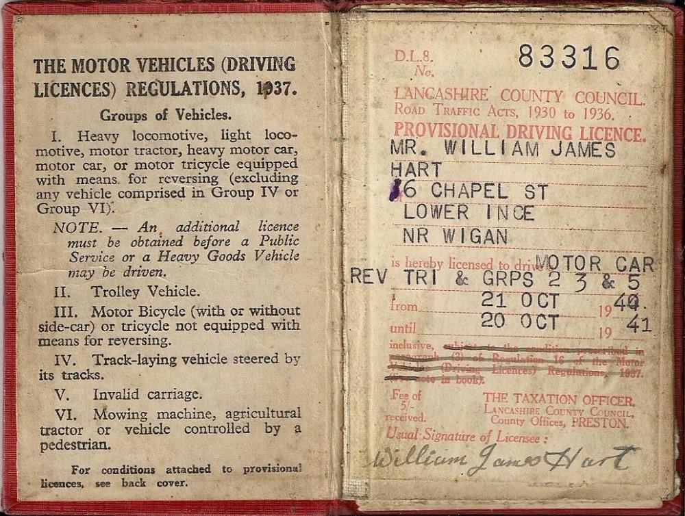 Photo of Driving Licence (Turned around)