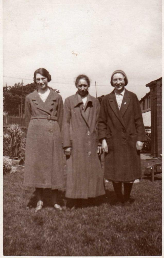 Ann and Mollie Walton and unknown person