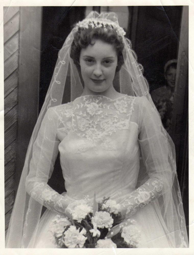 grandma's wedding 1958