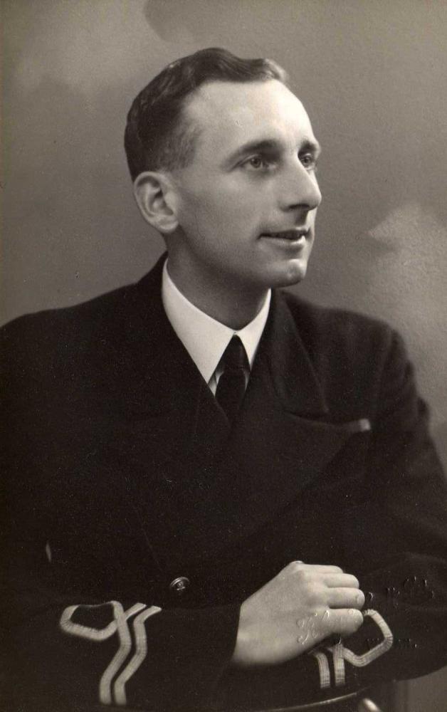 Clifford Rigby in naval uniform - 1940s