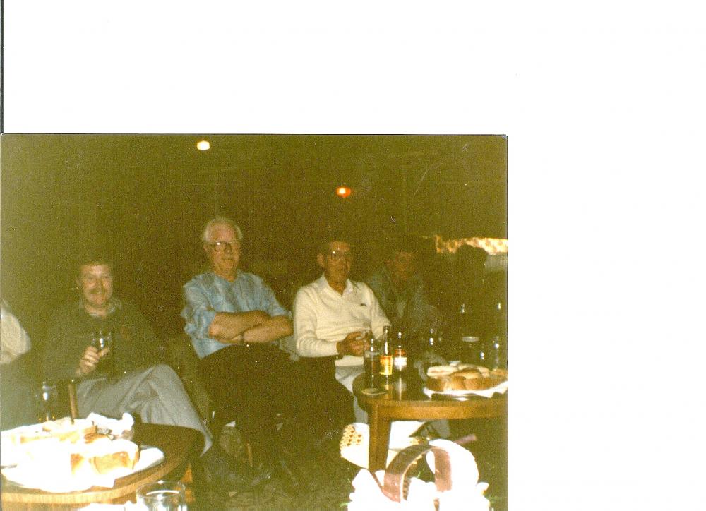 Me, Dad and Uncle Bill Hankin at Party Upper Morris St Working Mens Club 1980s