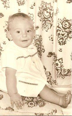 Roger Charnock aged 8 months