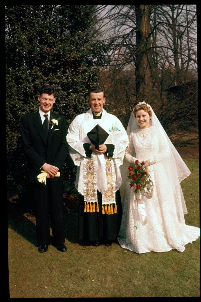 Wedding to John Haslam 1958