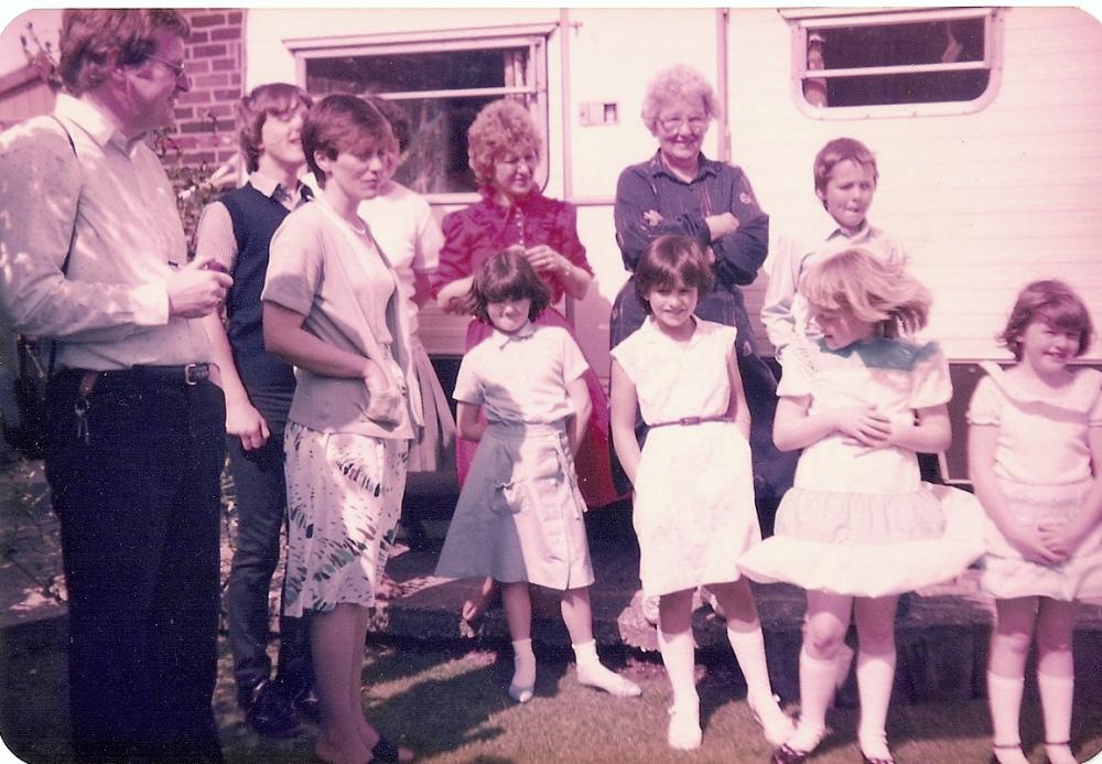 Stokes and Hankin Family circa early 1980s Afdter St Stephen's Whelley Walking Day