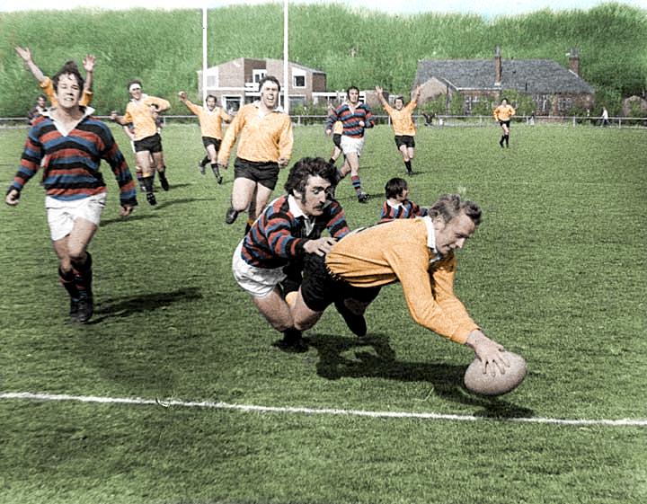 Orrell win Lancashire Cup 1972 - colourised