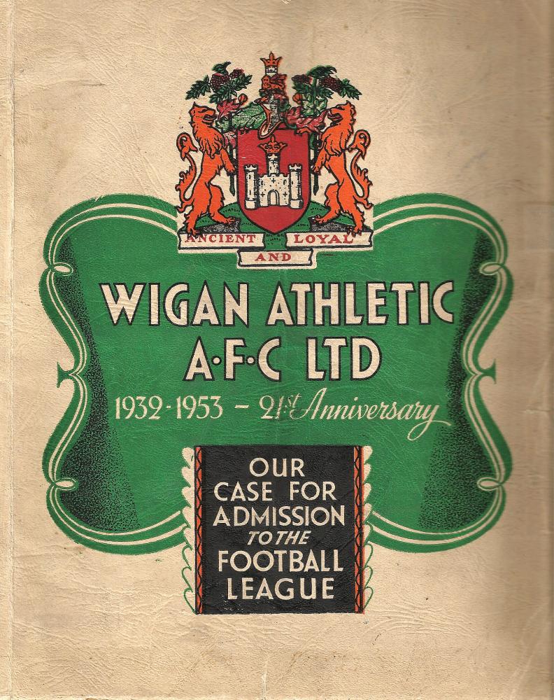  1953 application booklet for membership to the Football League.
