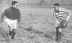 Hector Gee (left) training with George Bennett in 1933
