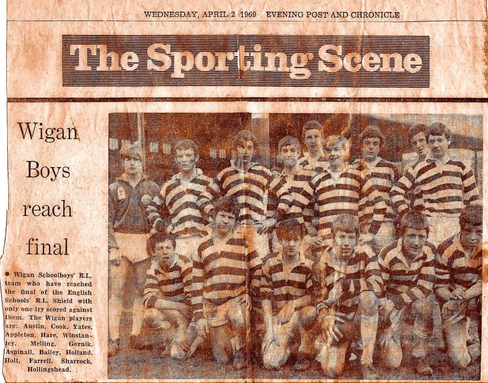 Wigan Schoolboys A.R.L. Cup Final 1969