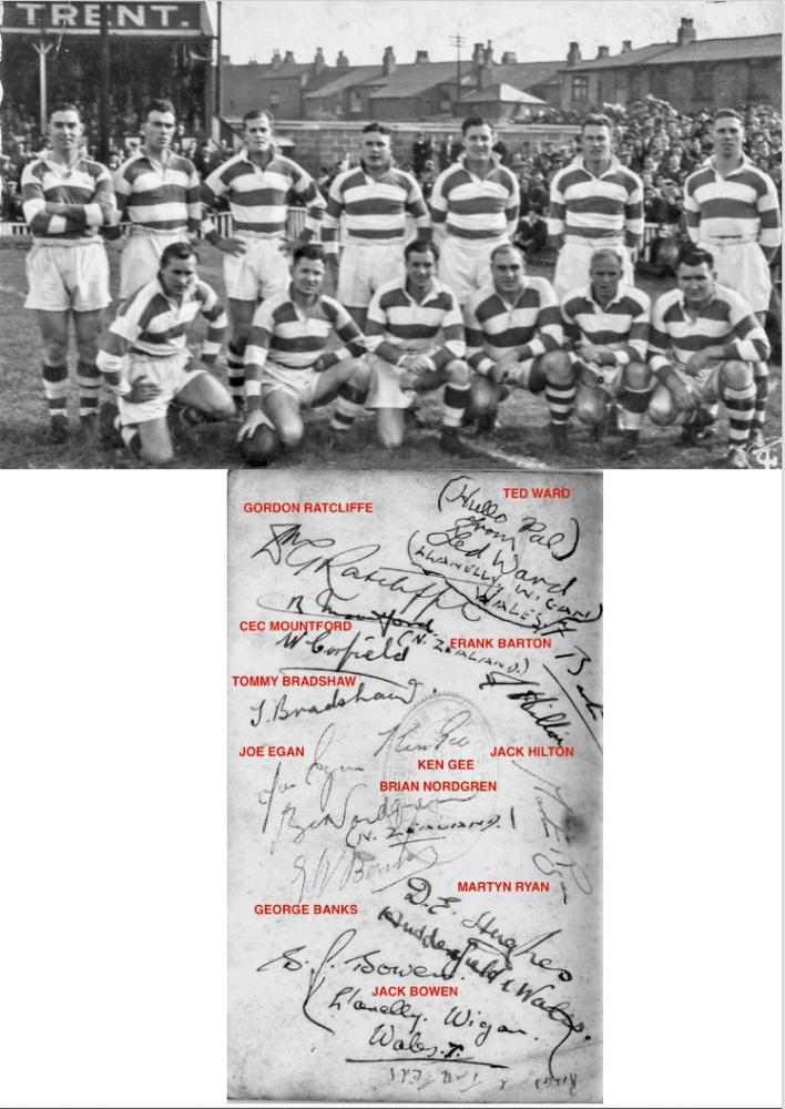 Wigan team that played New Zealand in 1947