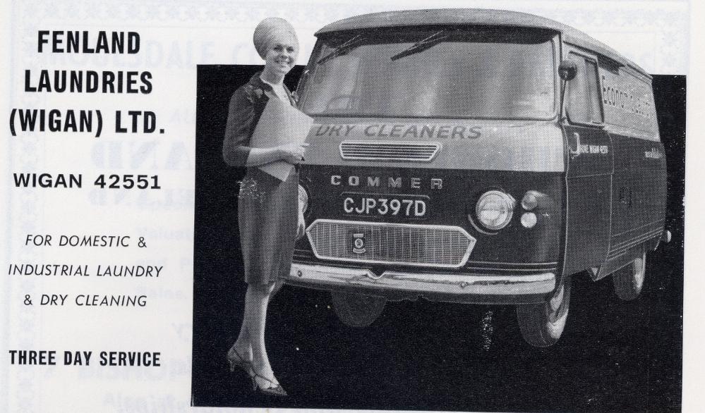 1960's advert Fenland Laundry