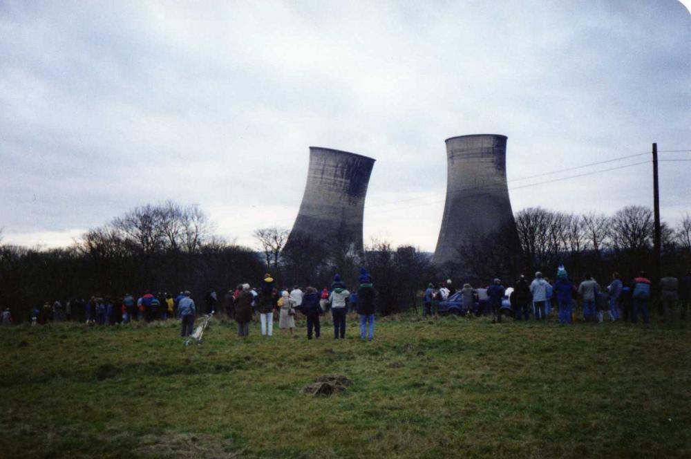 Westwood power Station cooling towers