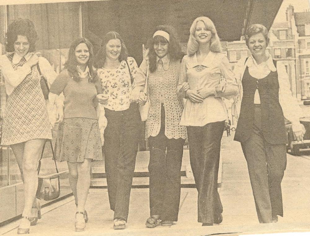 Finalists from the Miss Queen of Industry and Commerce 1973