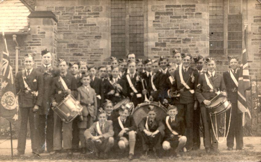 St Stephen's Boys Brigade, Whelley. c1945.
