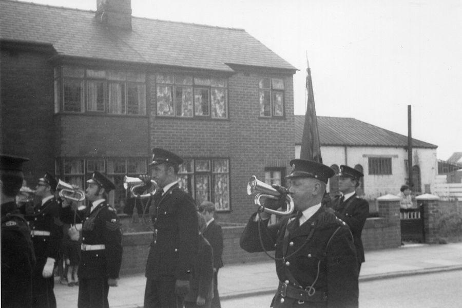 St Andrews Walking Day in Woodhouse Lane, 1950s.