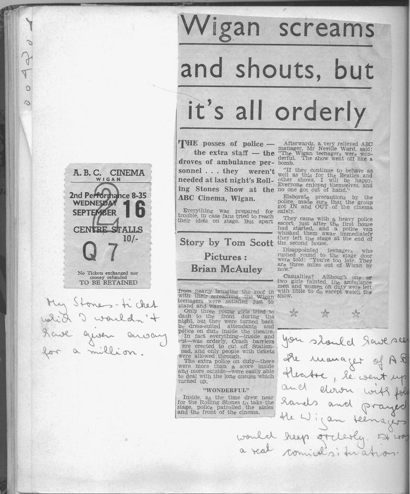 Wigan screams & shouts....Stones in Wigan 1964
