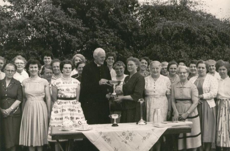 St Benedict's RC Church congregation, c1950s.