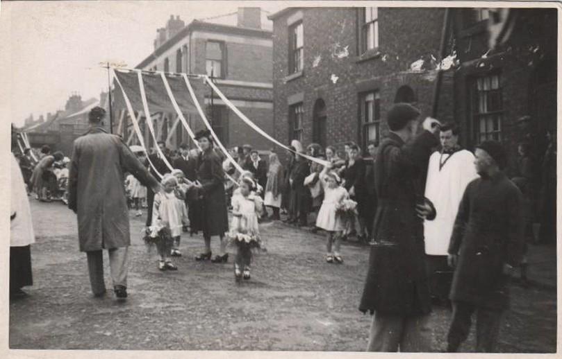 Walking Day Belle Green Lane, late 30s or early 40s.