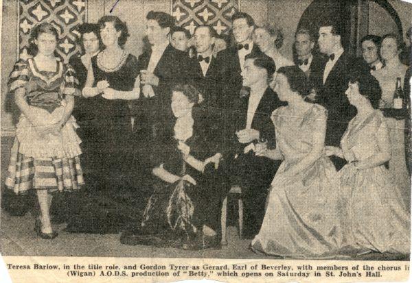 St John's Amateur Operatic Drama Society. Production of "Betty".