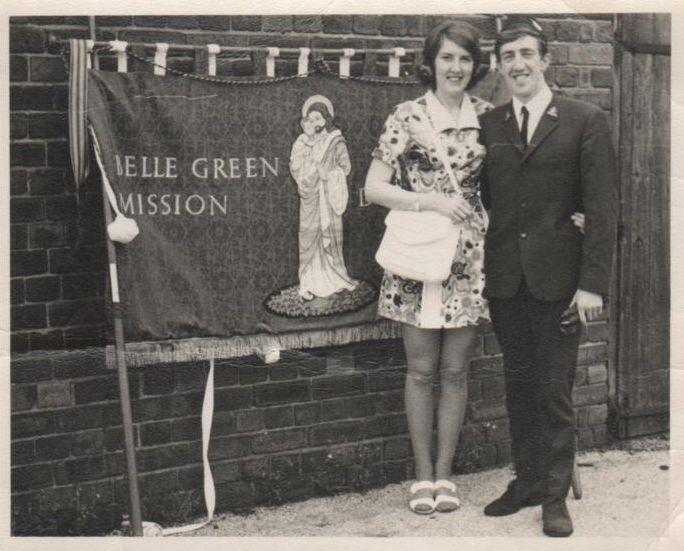 Ken Rutter Captain of 1st Wigan and fiance Maureen Green (now Mrs Rutter!), 1970.