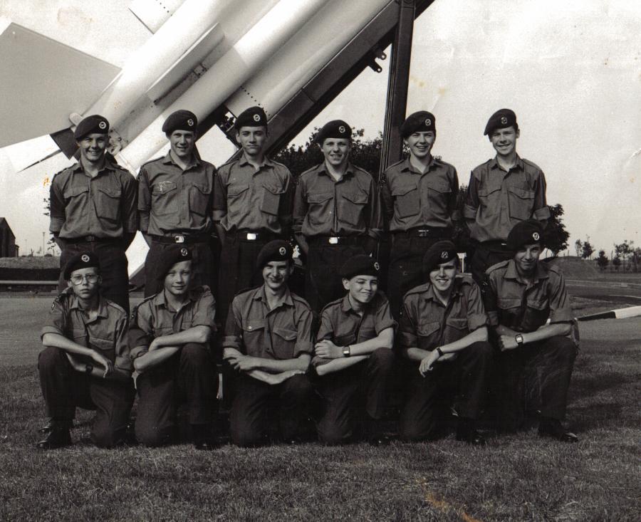 Wigan ATC on camp at RAF Northcoates, c1987.