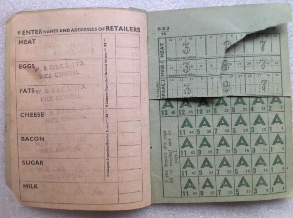 Ration book.