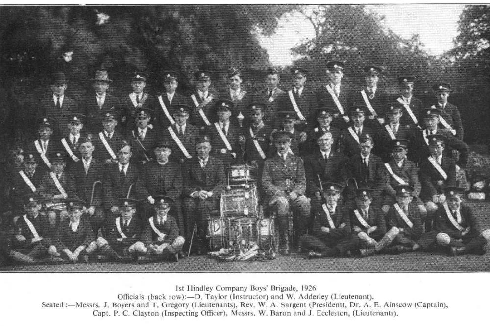 1st Hindley Boys Brigade 1926