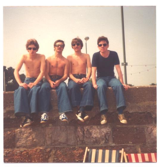 Bryn lads in Torquay 1978
