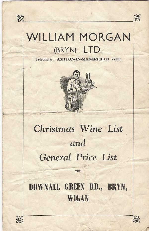William Morgan (Bryn) Price List.