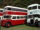 2 Wigan Corporation buses, the first fully restored, the second, undergoing restoration. (82K)