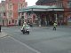 Clearing the traffic near to Wallgate Station. (78K)