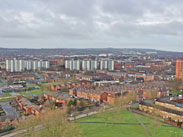 View from top of St Catharine's Church, Scholes View from top of St Catharine's Church, Scholes