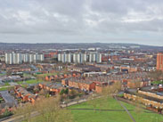 View from top of St Catharine's Church, Scholes