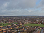 View from top of St Catharine's Church, Scholes