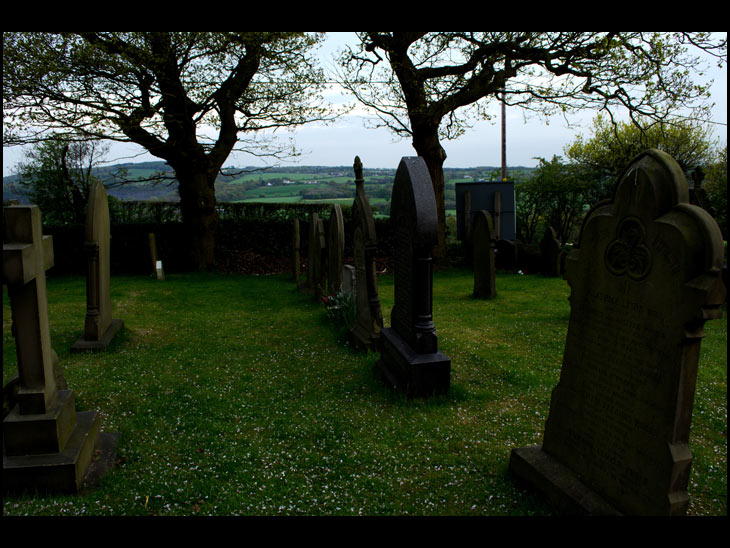 View from Churchyard at Parbold Hill