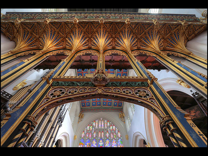 Rood Screen - Wigan Parish Church - HDR