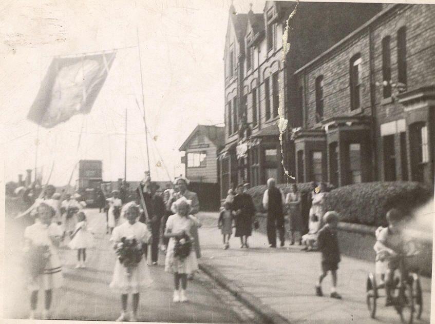 Bickershaw Walking Day, 1953. Bickershaw Walking Day, 1953.