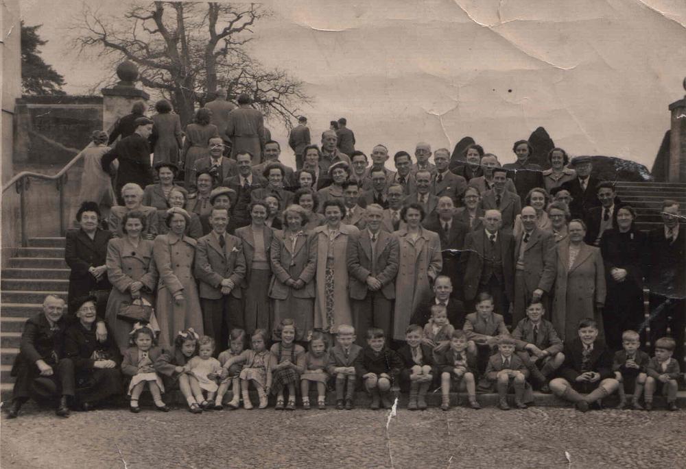 Bethel Church Choir trip to Trentham Gardens, 1948.