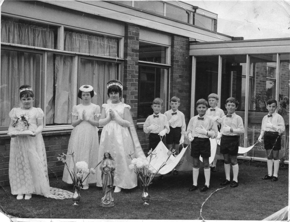 May Procession-Crowning of Our Lady's statue.1966-67.