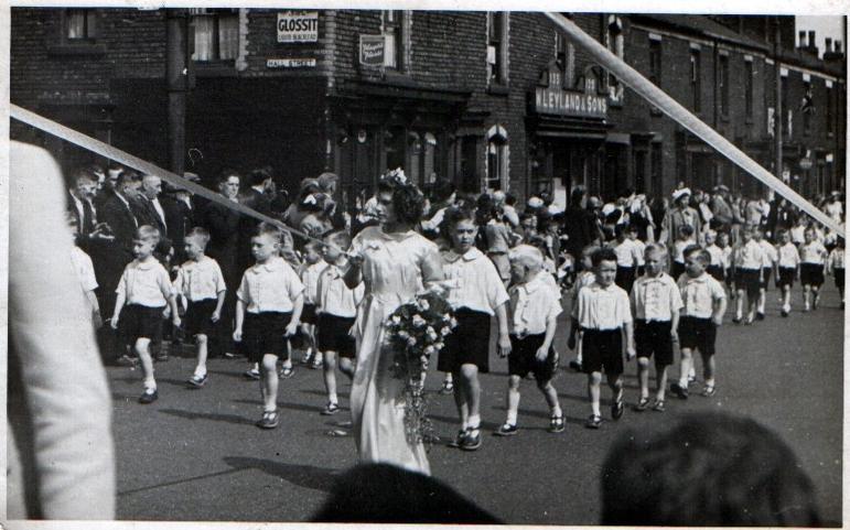 Walking day, c1950. Walking day, c1950.