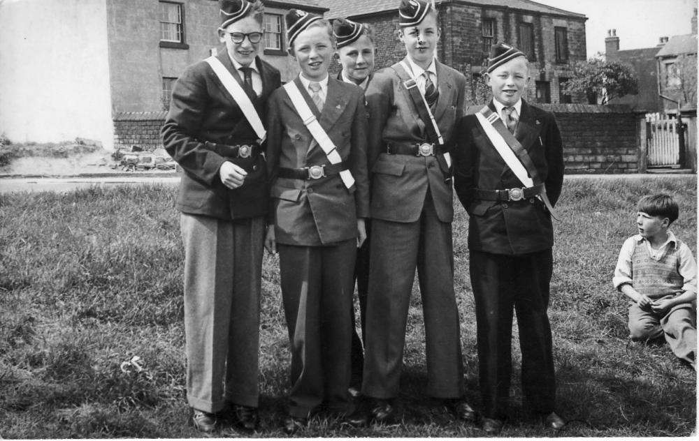 Boys Brigade on the Village Green North Ashton 1956  