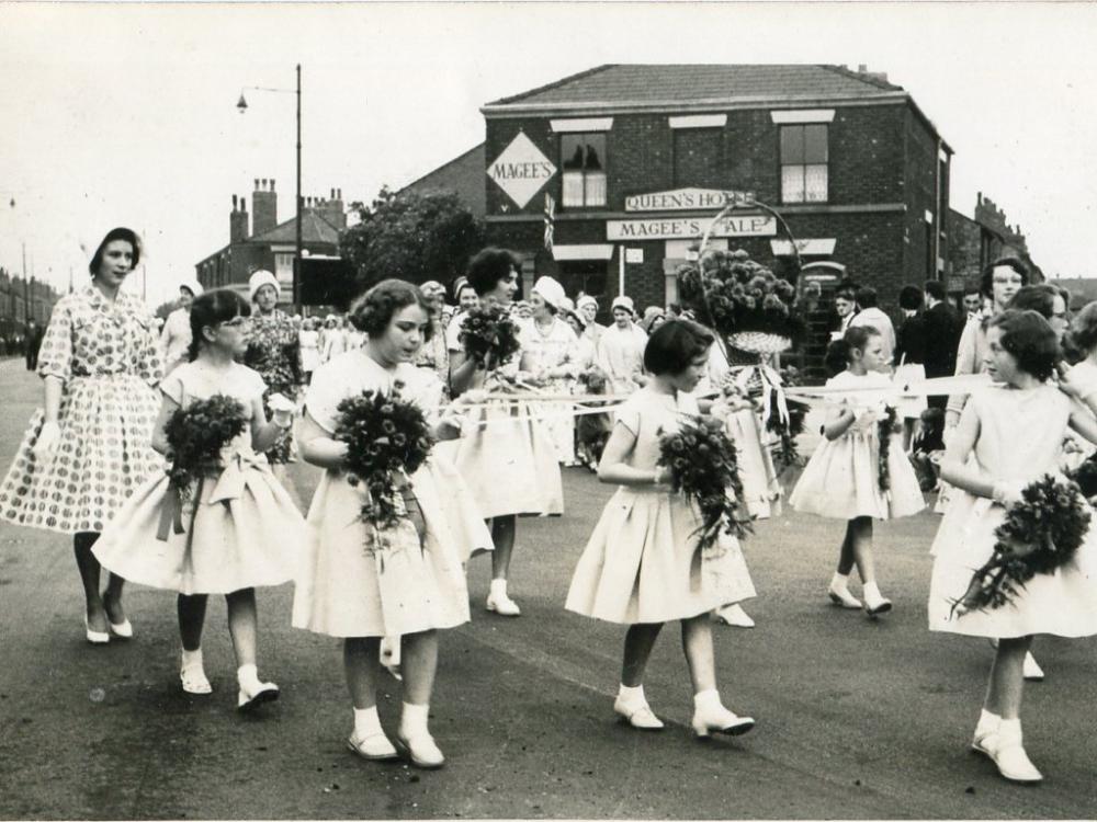 St Marks walking day circa 1955