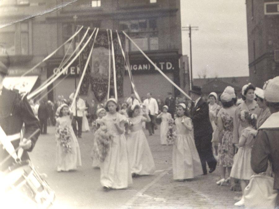 St. Joseph's Wigan, Holy Family Banner, 1960.