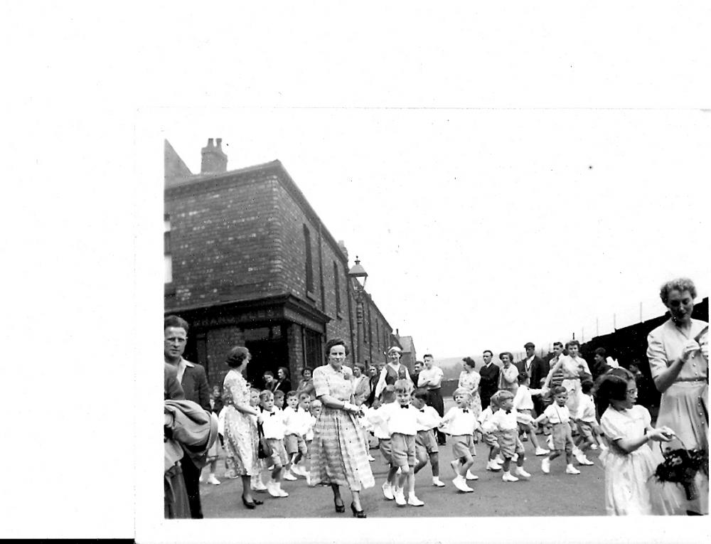 St Catharine's Walking Day Kirkless St circa 1952