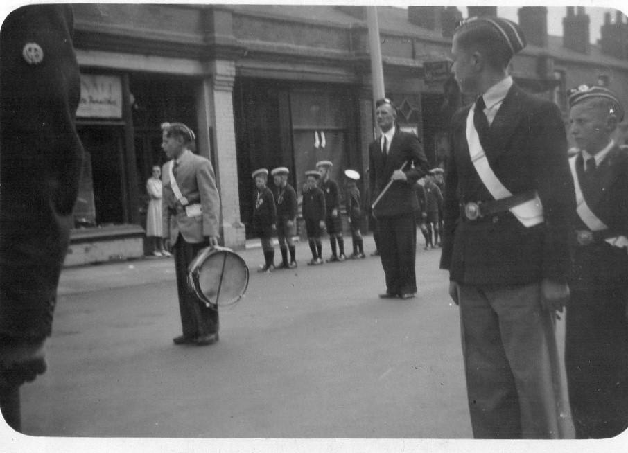 St. Nathaniel's Boy's Brigade, c1950.