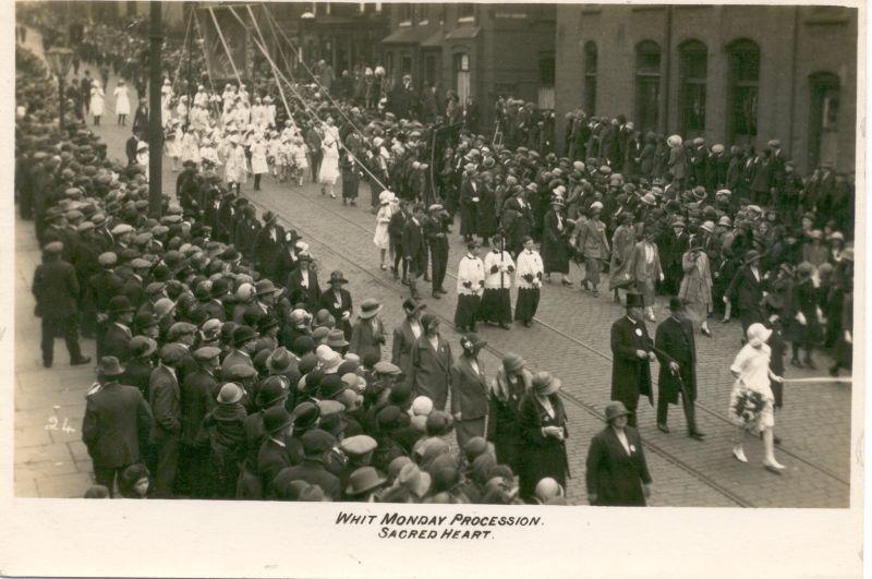 Whit Monday Procession, Sacred Heart. Whit Monday Procession, Sacred Heart.