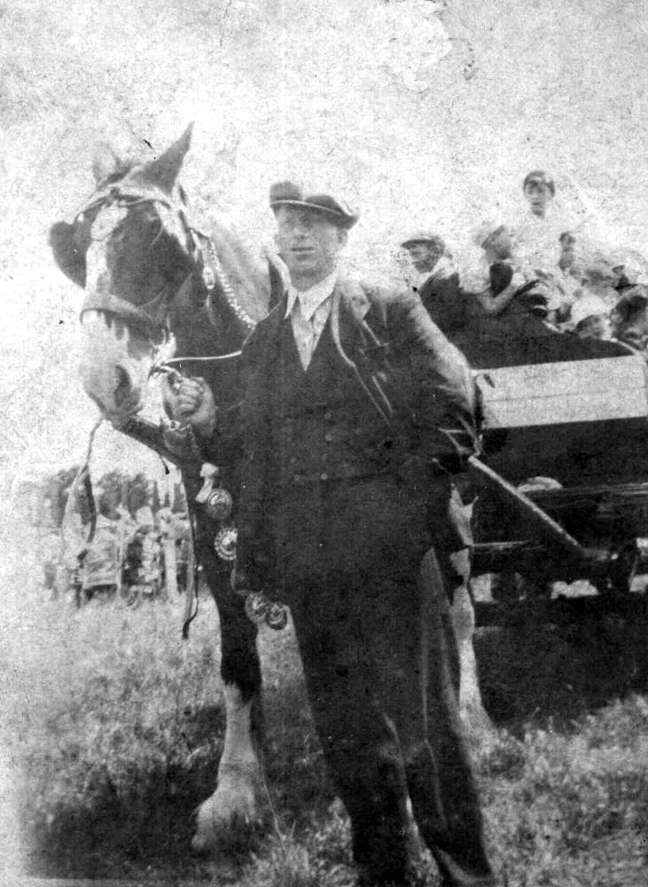 Walking Day cart, with children