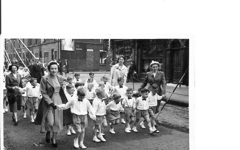 St Catharine's Walking Day circa 1952 - Darlington Street?