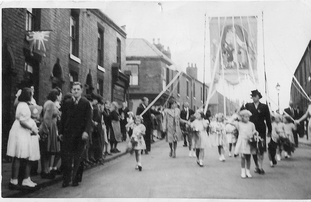 St Catharine's Walking Day circa 1951 I think taken in Darlington St St Catharine's Walking Day circa 1951 I think taken in Darlington St